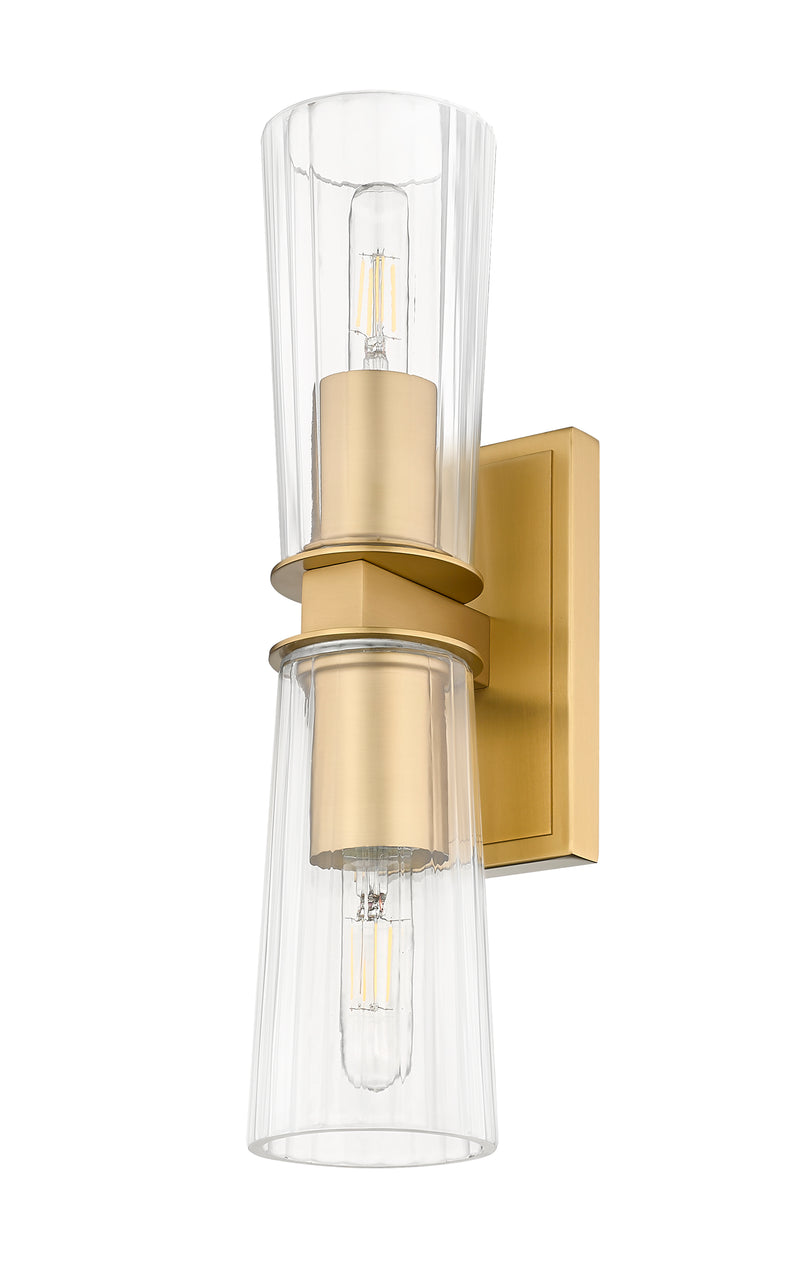 Titus 2 Light 4.5" Wall Sconce in Modern Gold