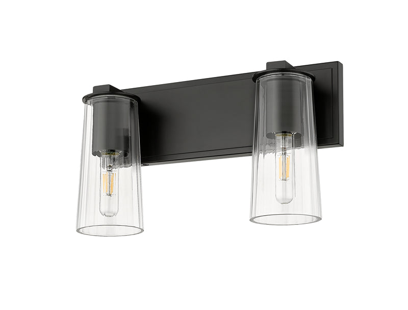 Titus 2 Light 16" Vanity in Matte Black