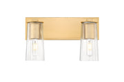 Titus 2 Light 16" Vanity in Modern Gold