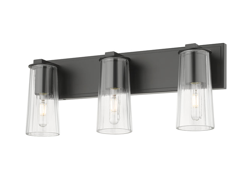 Titus 3 Light 24" Vanity in Matte Black