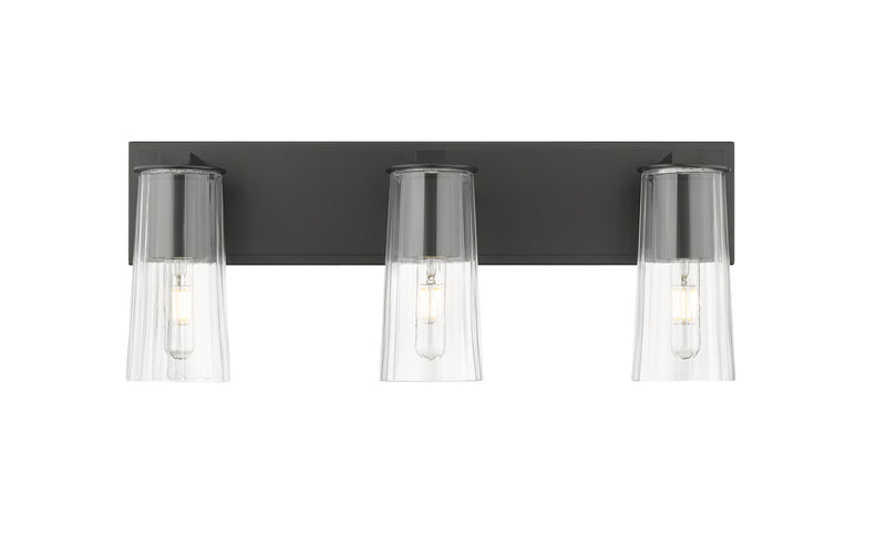 Titus 3 Light 24" Vanity in Matte Black