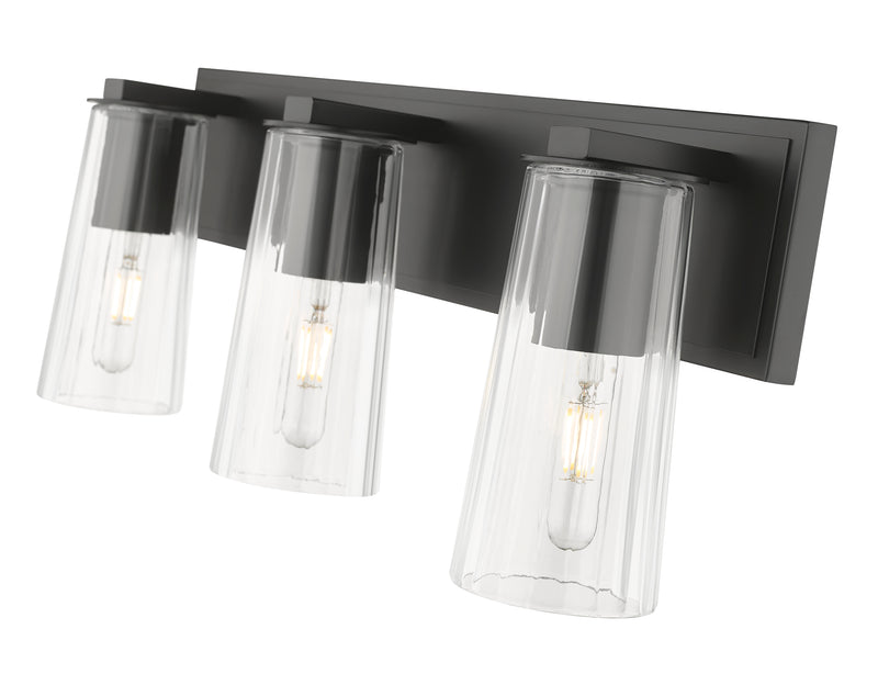 Titus 3 Light 24" Vanity in Matte Black