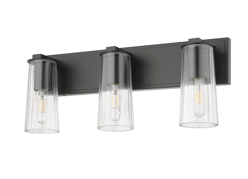Titus 3 Light 24" Vanity in Matte Black