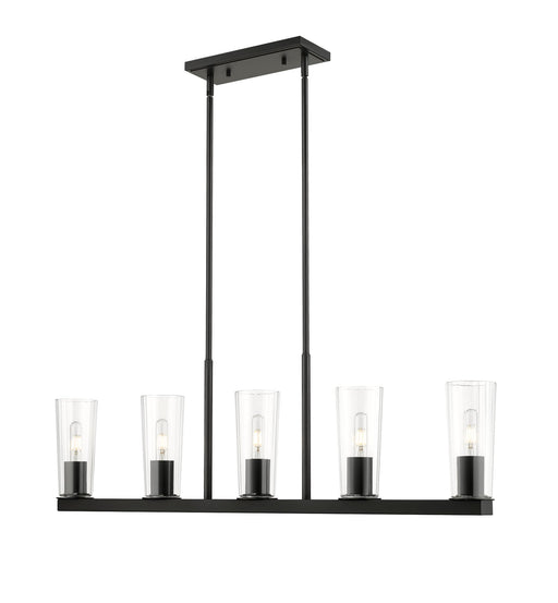 Titus 5 Light 44" Linear Pendant in Matte Black