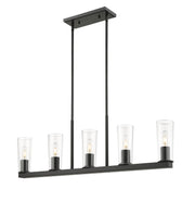 Titus 5 Light 44" Linear Pendant in Matte Black