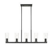 Titus 5 Light 44" Linear Pendant in Matte Black