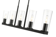 Titus 5 Light 44" Linear Pendant in Matte Black