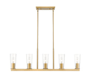 Titus 5 Light 44" Linear Pendant in Modern Gold