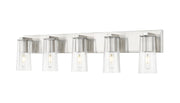 Titus 5 Light 40" Vanity in Brushed Nickel