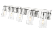 Titus 5 Light 40" Vanity in Chrome