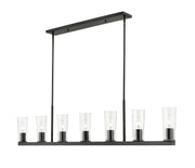 Titus 7 Light 63.5" Linear Pendant in Matte Black