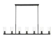 Titus 7 Light 63.5" Linear Pendant in Matte Black