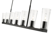 Titus 7 Light 63.5" Linear Pendant in Matte Black