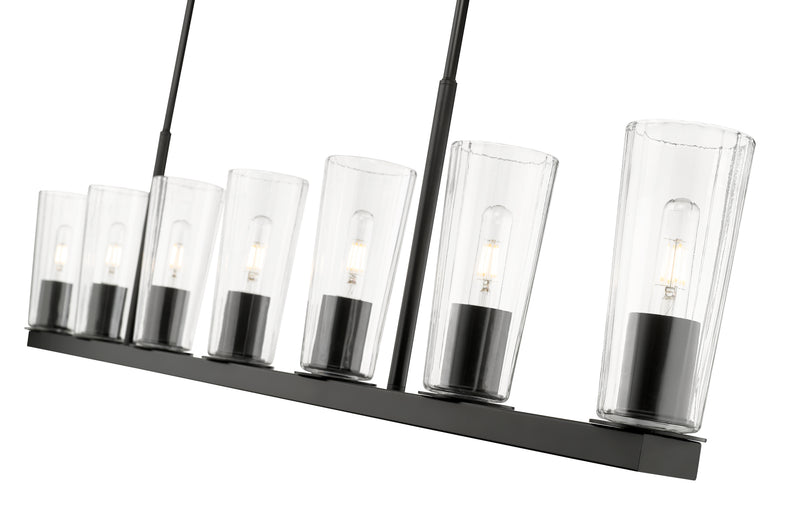 Titus 7 Light 63.5" Linear Pendant in Matte Black