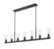 Titus 7 Light 63.5" Linear Pendant in Matte Black