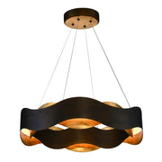 Vaughan 24" LED Pendant in Bronze-Gold Mix