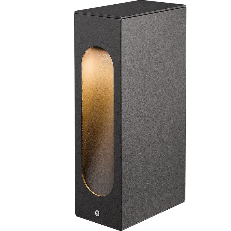 Compact 10" LED Bollard in Graphite Grey
