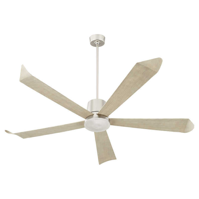 Rova 72" 5-Blade WiFi Ceiling Fan in Satin Nickel