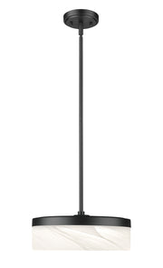 Renaud 1 Light 13" Pendant in Matte Black