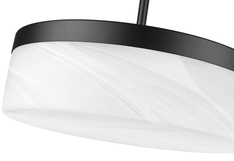 Renaud 1 Light 13" Pendant in Matte Black