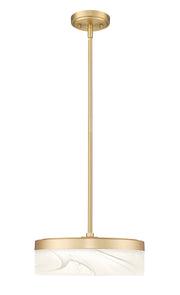 Renaud 1 Light 13" Pendant in Modern Gold