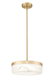 Renaud 1 Light 13" Pendant in Modern Gold