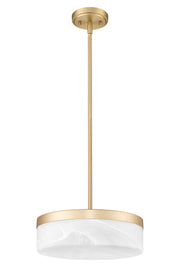 Renaud 1 Light 13" Pendant in Modern Gold