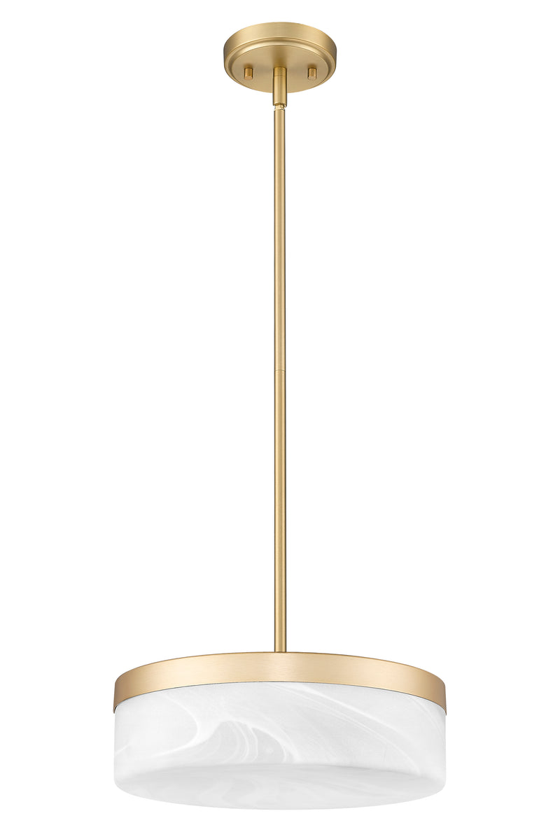 Renaud 1 Light 13" Pendant in Modern Gold