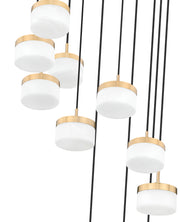 Renaud 11 Light 28" Pendant in Modern Gold