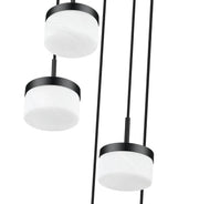 Renaud 5 Light 15.75" Pendant in Matte Black
