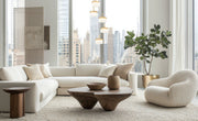 Renaud 5 Light 15.75" Pendant in Modern Gold in a room setting