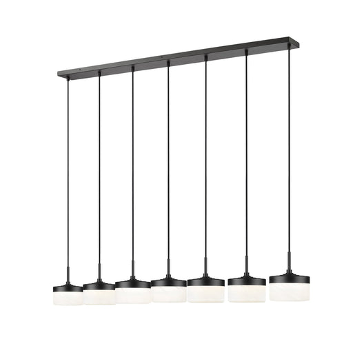 Renaud 7 Light 58.75" Linear Pendant in Matte Black