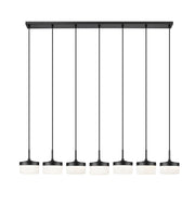 Renaud 7 Light 58.75" Linear Pendant in Matte Black