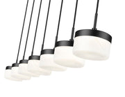 Renaud 7 Light 58.75" Linear Pendant in Matte Black