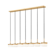 Renaud 7 Light 58.75" Linear Pendant in Modern Gold
