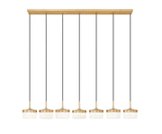 Renaud 7 Light 58.75" Linear Pendant in Modern Gold