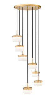 Renaud 7 Light 21" Pendant in Modern Gold