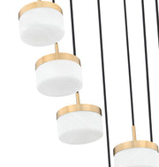 Renaud 7 Light 21" Pendant in Modern Gold