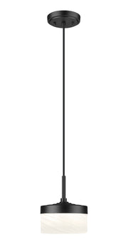 Renaud 1 Light 6.75" Pendant in Matte Black