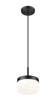 Renaud 1 Light 6.75" Pendant in Matte Black
