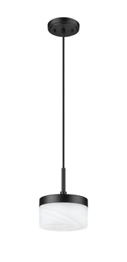 Renaud 1 Light 6.75" Pendant in Matte Black