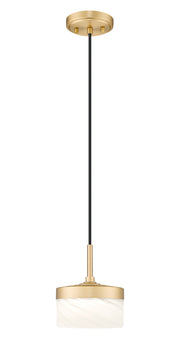 Renaud 1 Light 6.75" Pendant in Modern Gold