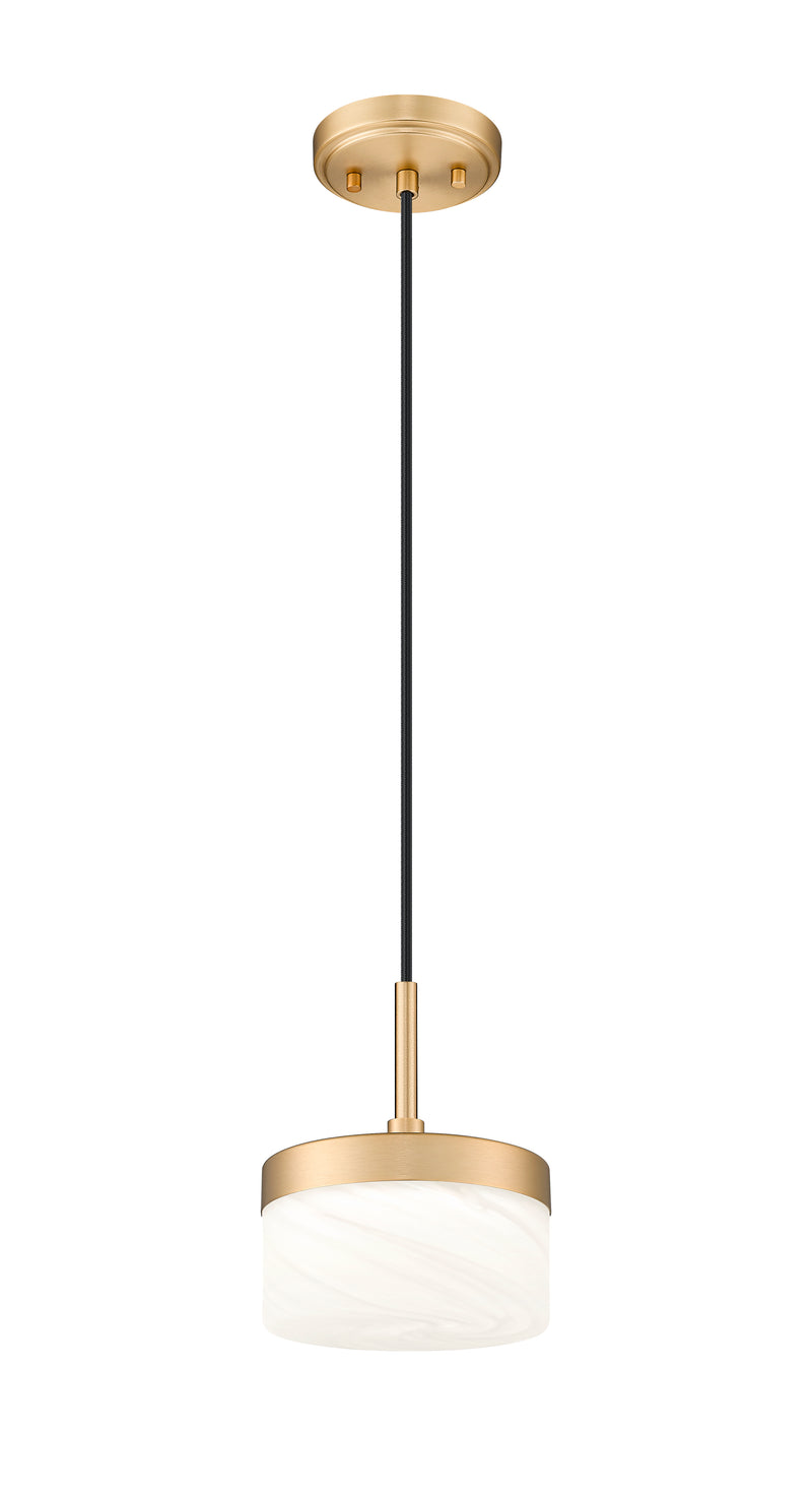 Renaud 1 Light 6.75" Pendant in Modern Gold