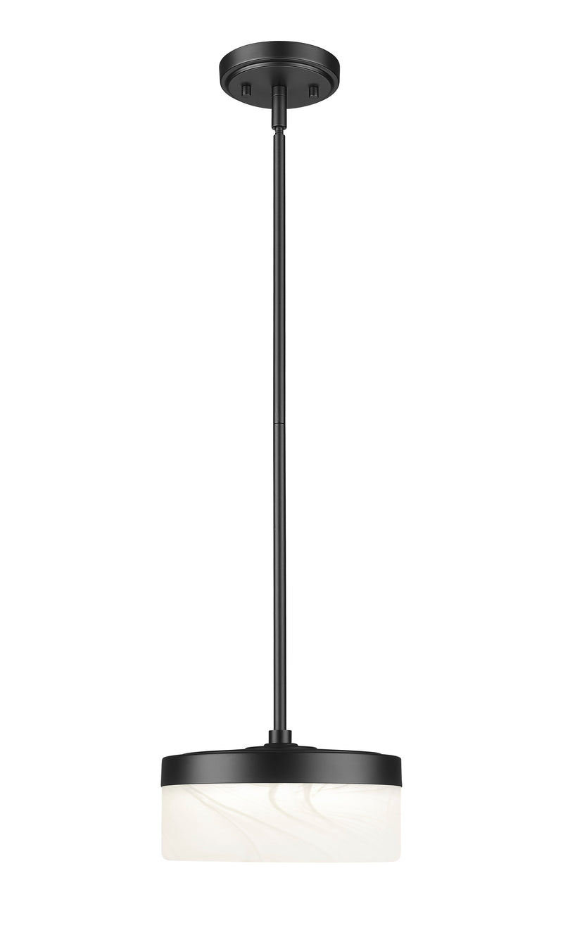 Renaud 1 Light 9.25" Pendant in Matte Black