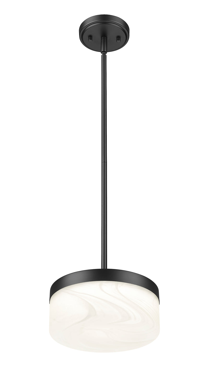 Renaud 1 Light 9.25" Pendant in Matte Black