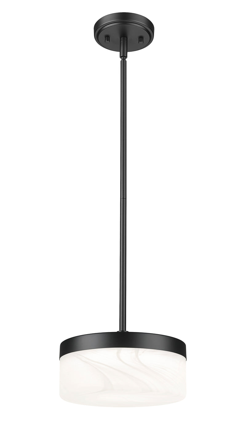 Renaud 1 Light 9.25" Pendant in Matte Black