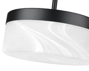 Renaud 1 Light 9.25" Pendant in Matte Black