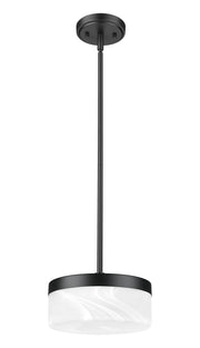 Renaud 1 Light 9.25" Pendant in Matte Black