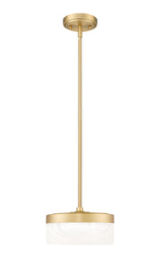 Renaud 1 Light 9.25" Pendant in Modern Gold