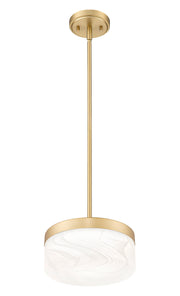 Renaud 1 Light 9.25" Pendant in Modern Gold